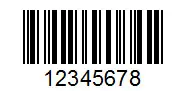 example of Interleaved 2 of 5 barcode type