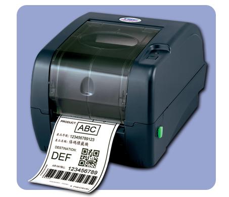 tscttp247 printer with blue background