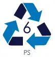Recycling Symbol 6 for Polystyrene or Styrofoam