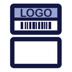 Custom Printed and Blank Label Options Icon