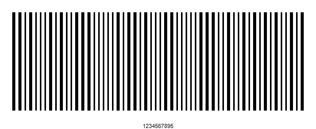 Code 2 of 5 with check sum barcode 