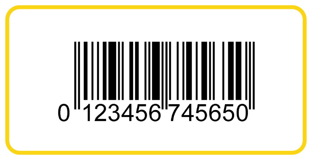 EAN (International Article Number) barcode label