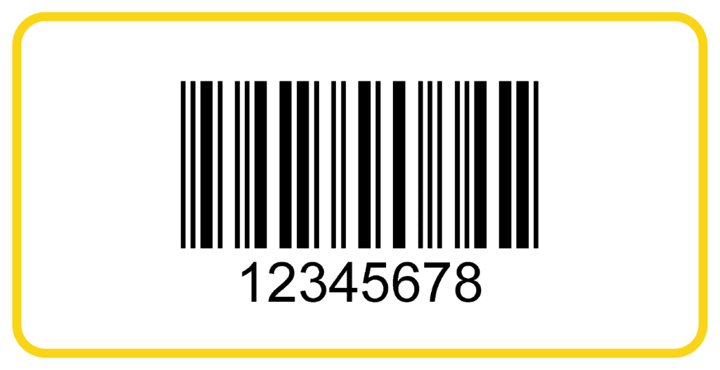 Interleaved 2 of 5 barcode label