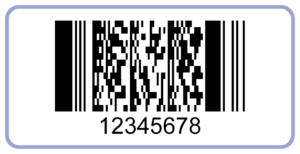 PDF417 2D barcode label