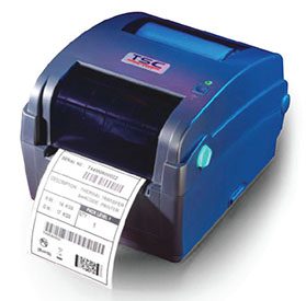 TSC Printer label printer printing a label 