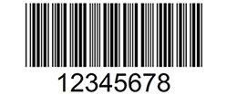 Example of a Cade 39 barcode type