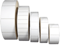 Rolls of Blank labels or varying sizes