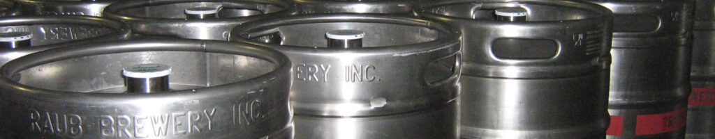 Silver kegs in storage