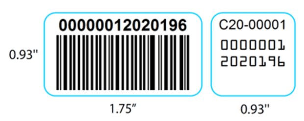 Vial and slide labels for use with Hologic lab machine