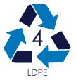 Recycling Symbol 4 for Low-Density Polyethylene