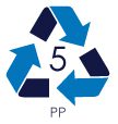 Recycling Symbol 5 for Polypropylene