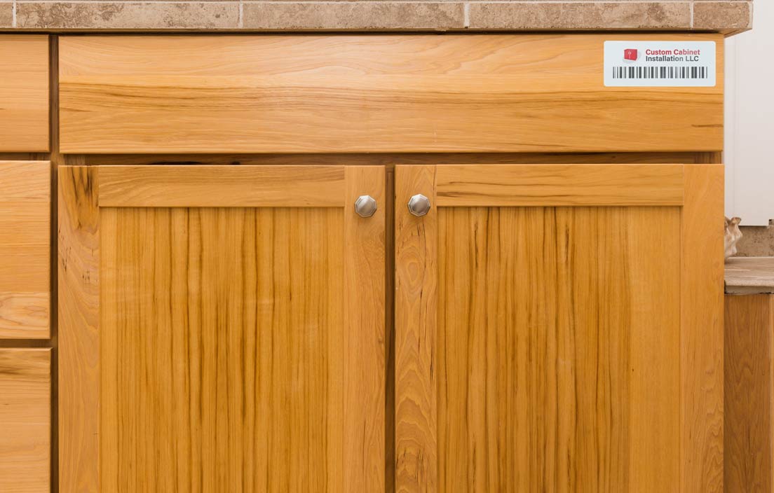 barcode labeled custom cabinets