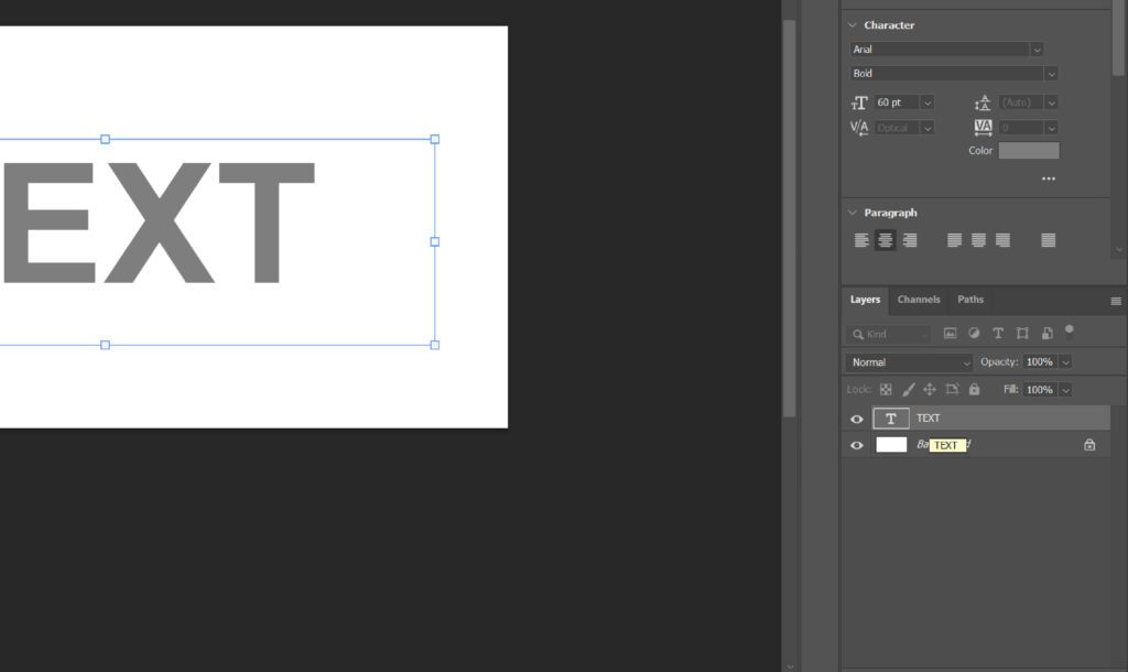 Photoshop outline text tutorial