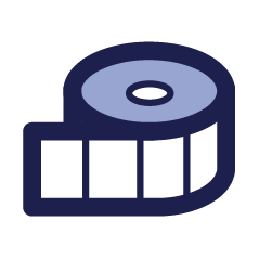 Blank Label Roll Icon