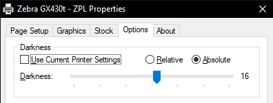 Heat Adjustment - Current Printer Settings Checkbox