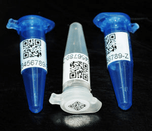 Cap and Wrap barcode label sets for laboratory tubes