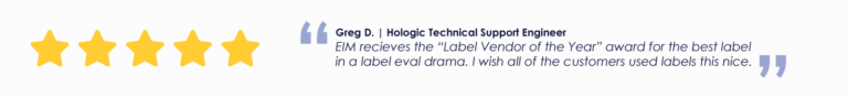 Hologic Compatible Labels - Electronic Imaging Materials