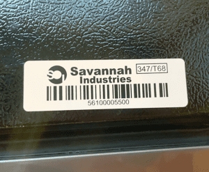 Savannah Industries barcode label