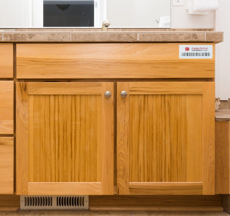 barcode labeled custom cabinets