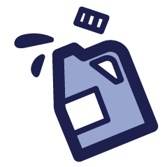 Chemical Bottle Spilling Icon